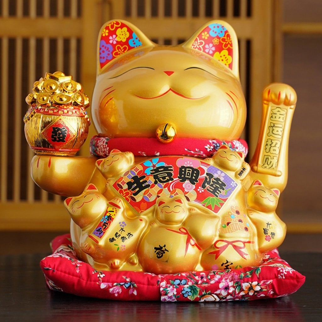 Mèo thần tài là một món quà khai trương phổ biến