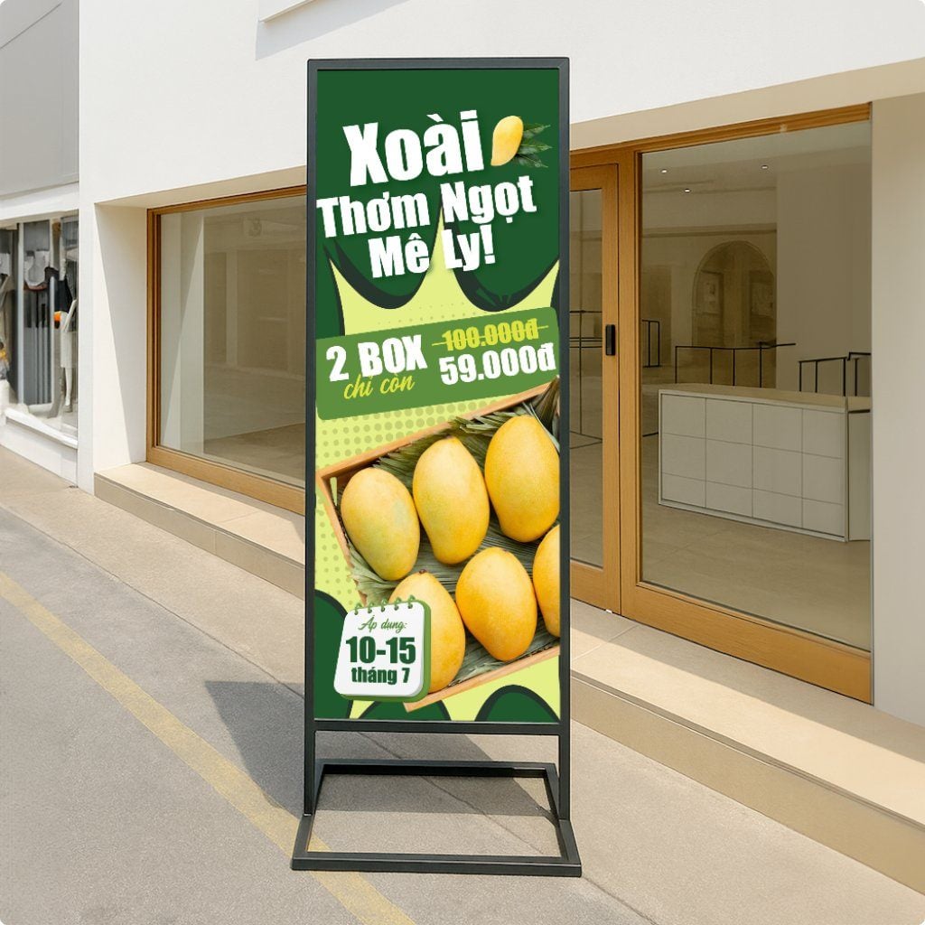 Standee ngành hàng thực phẩm