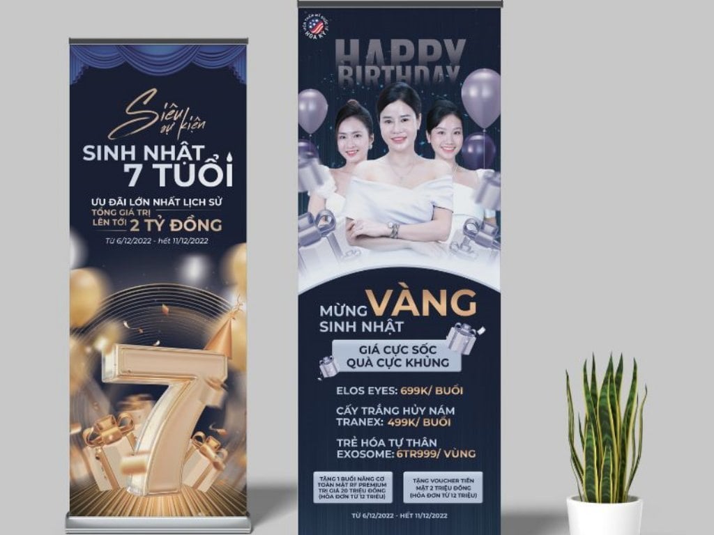 Standee cho ngành hàng thẩm mỹ