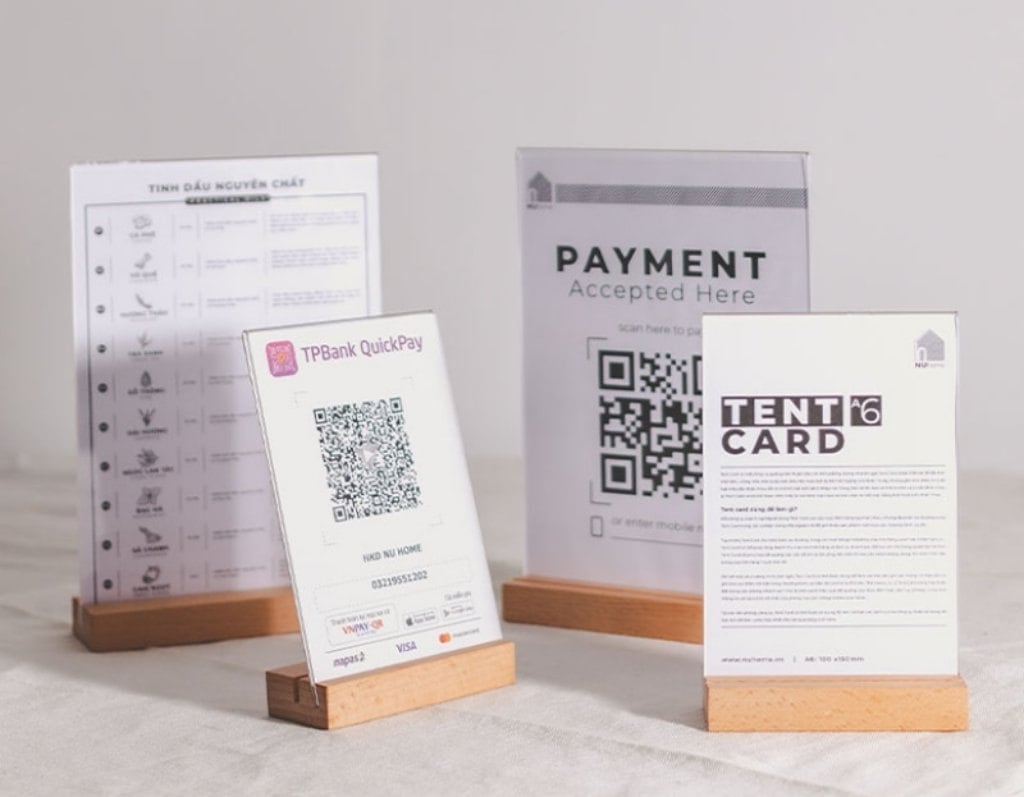 Tent Card mica độ bền cao