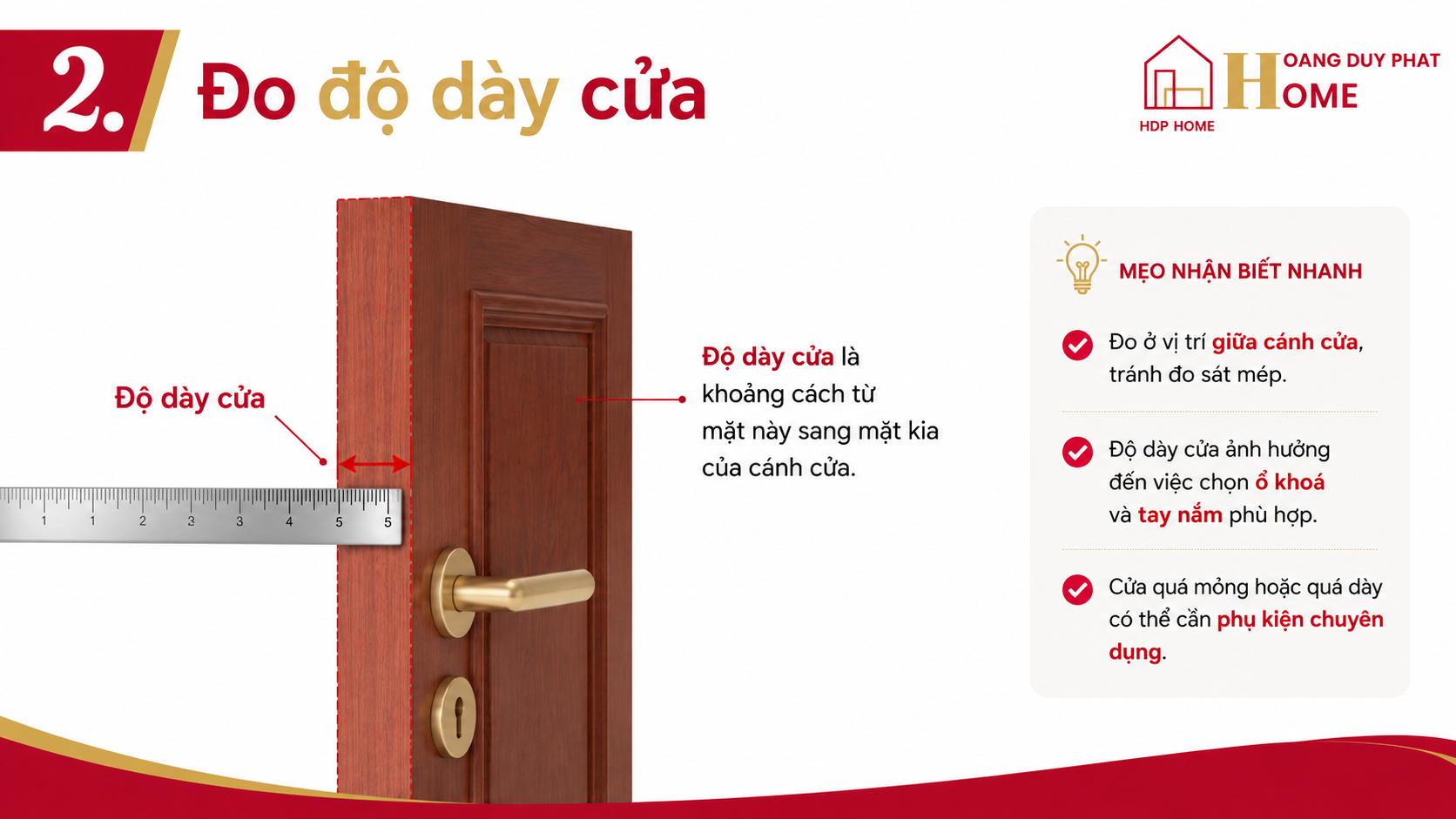 Đo độ dày cửa