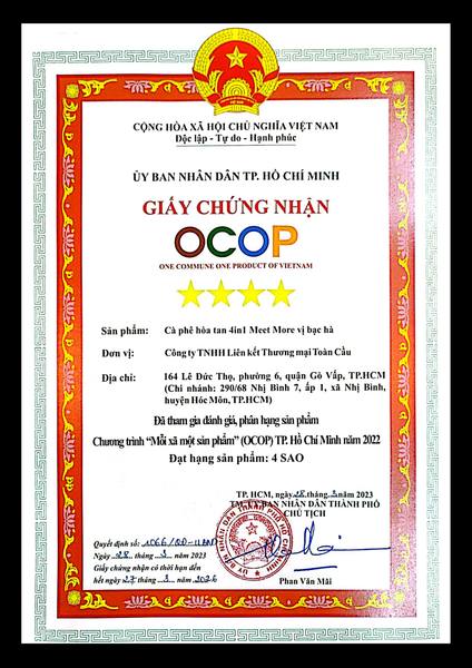Chứng nhận OCOP
