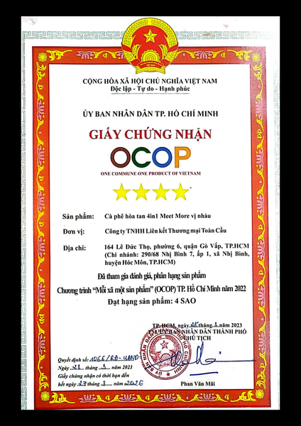 Chứng nhận OCOP