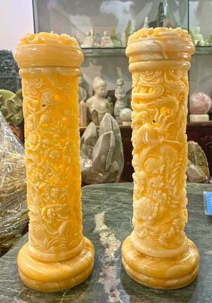 ống đốt nhang Ngọc Hoàng Long Tứ Linh - Tứ Quý