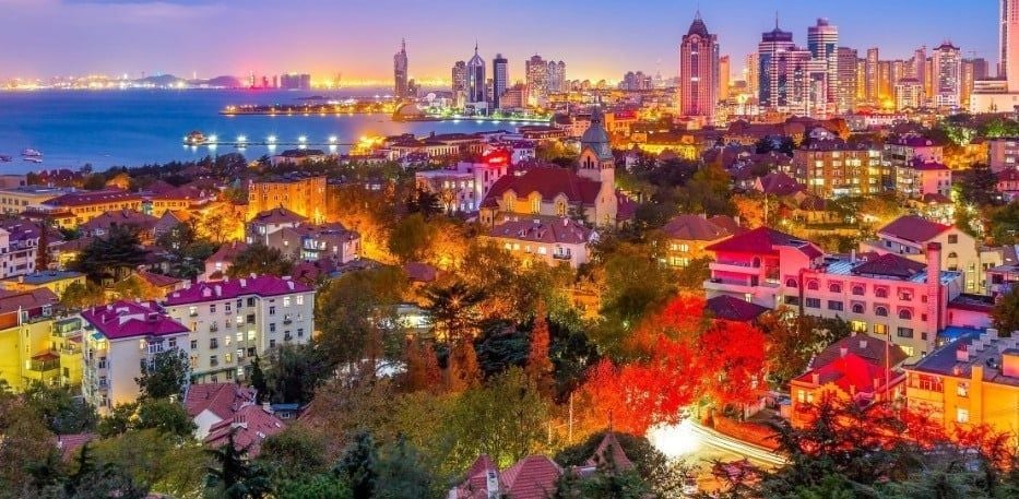 Kiến trúc mái đỏ đặc trưng của thành phố ven biển Thanh Đảo