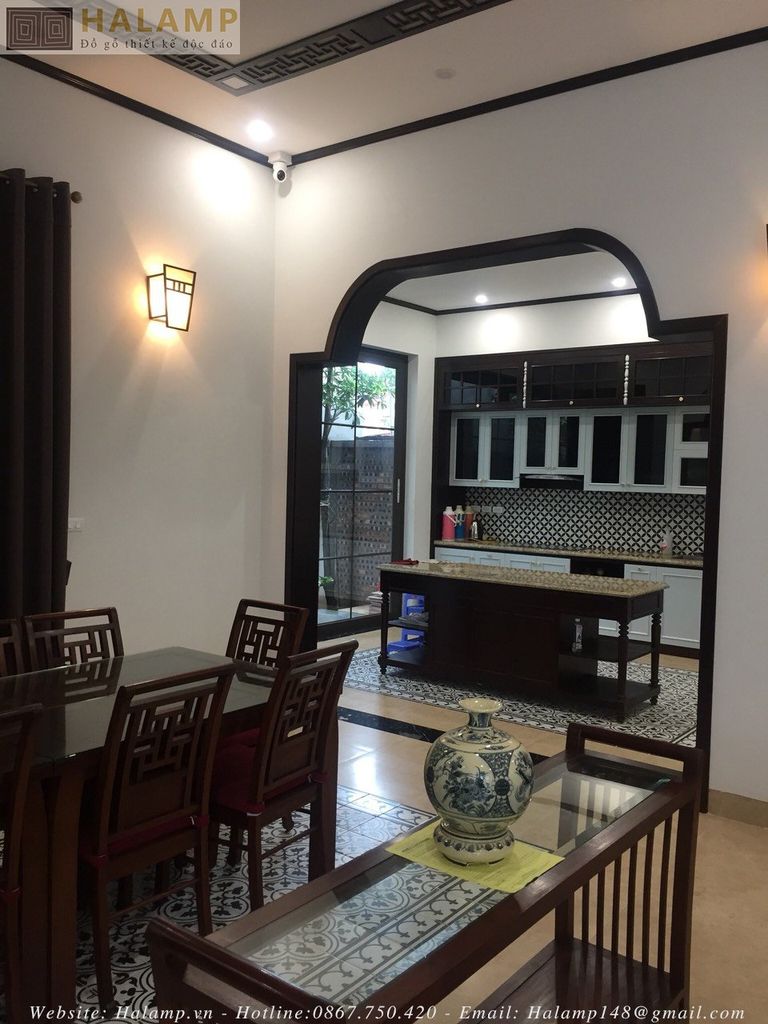 Bộ bàn ăn gỗ gụ grand bois