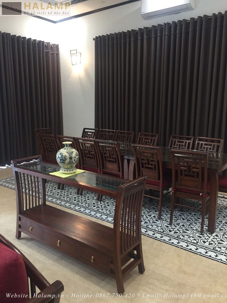 Bàn trang trí gỗ gụ grand bois