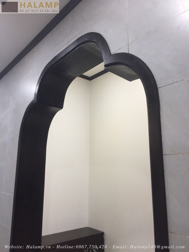 Thi công ốp vòm gỗ đặc trưng phong cách indochine tại Việt Nam