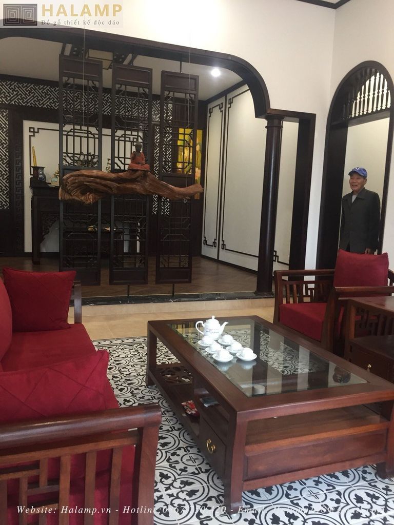 Bộ sofa gỗ gụ grand bois