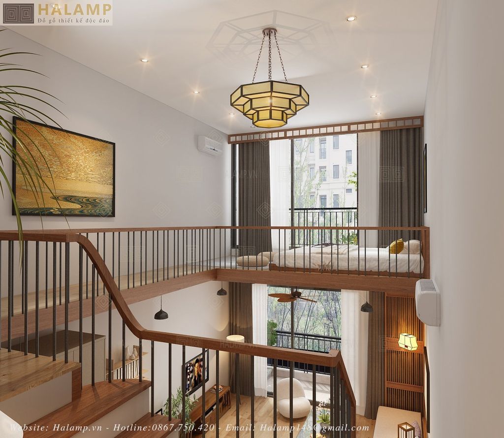 Vách ngăn phòng ngủ phong cách Nhật