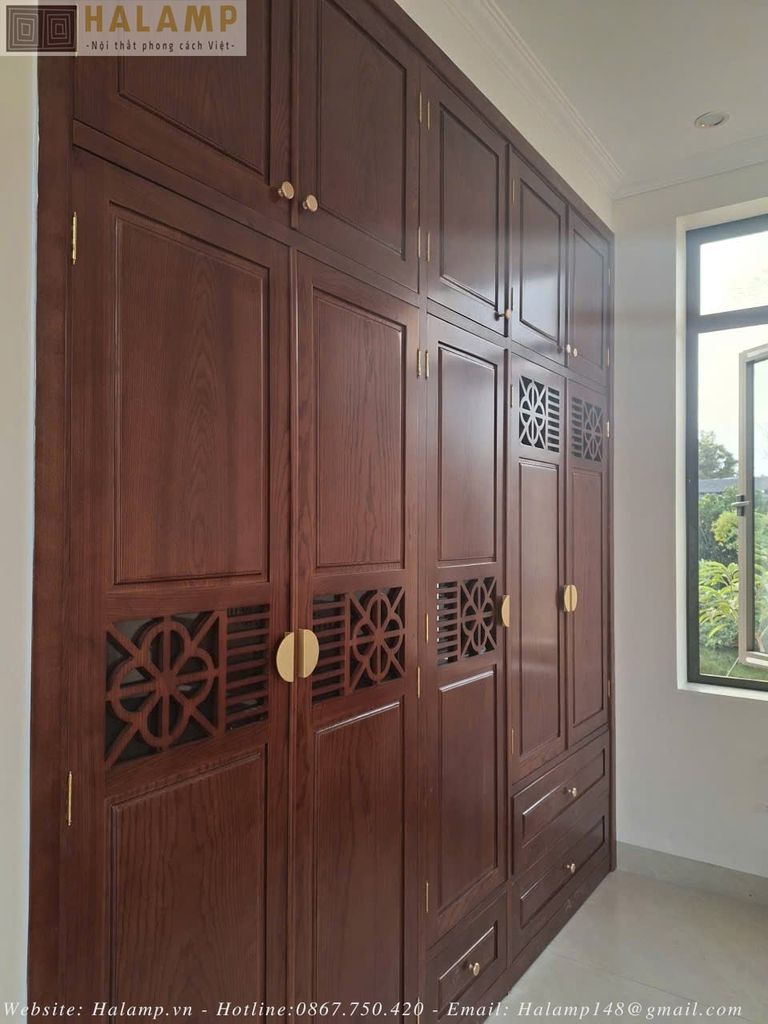 Hình ảnh thi công tủ áo nhà vườn Halamp