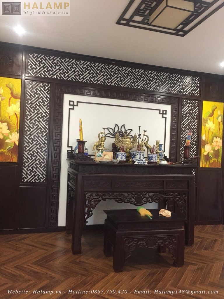 Trang trí phòng thờ truyền thống