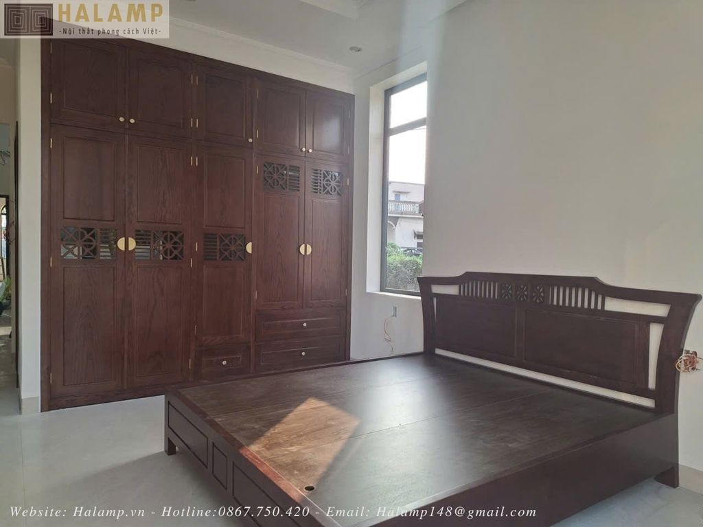 Hình ảnh thi công tủ áo nhà vườn Halamp