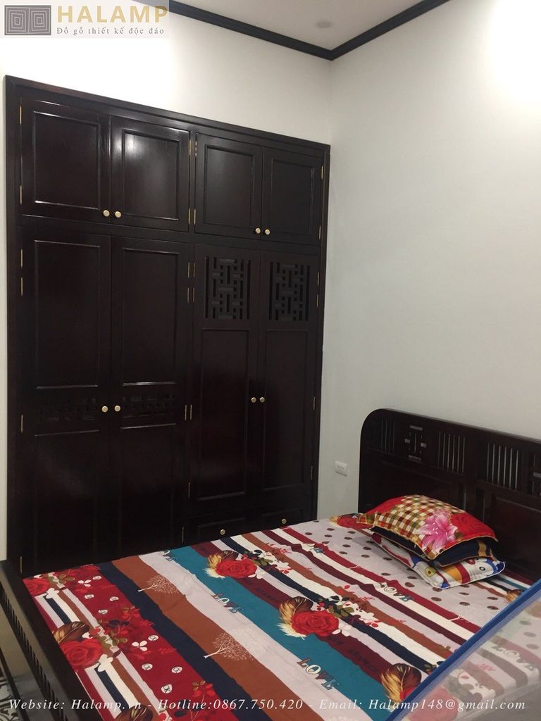 Giường phòng ngủ phong cách grand bois