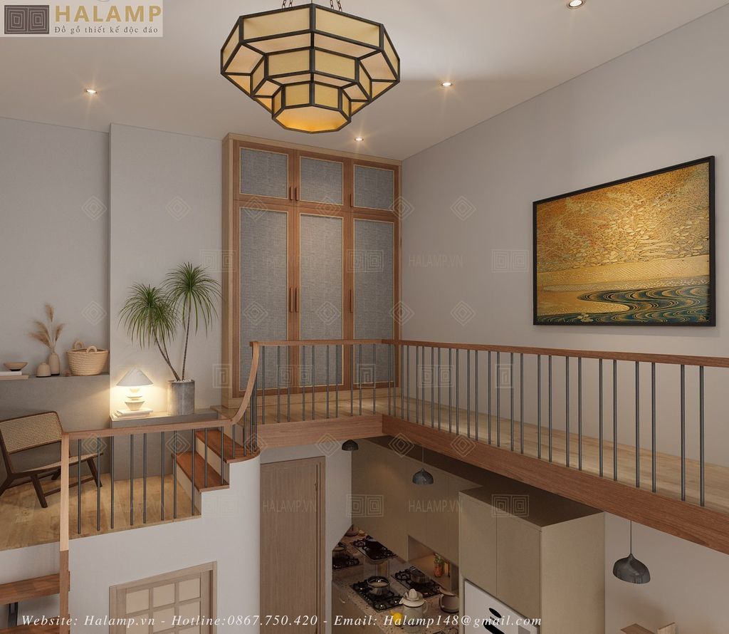 Thiết kế nội thất phòng ngủ căn hộ studio phong cách Nhật