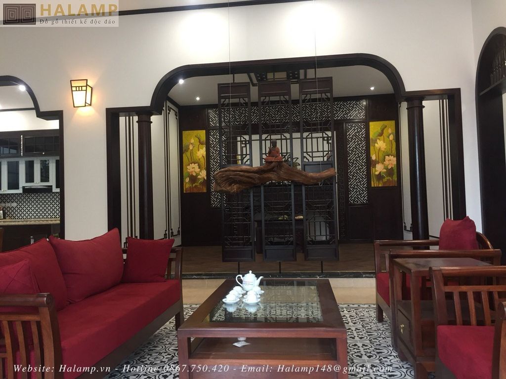 Bộ sofa gỗ gụ grand bois