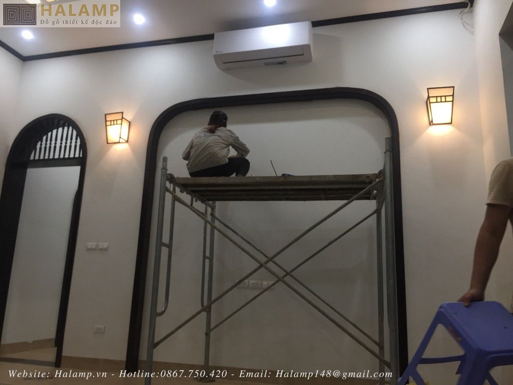 Thi công ốp vòm gỗ đặc trưng phong cách indochine tại Việt Nam