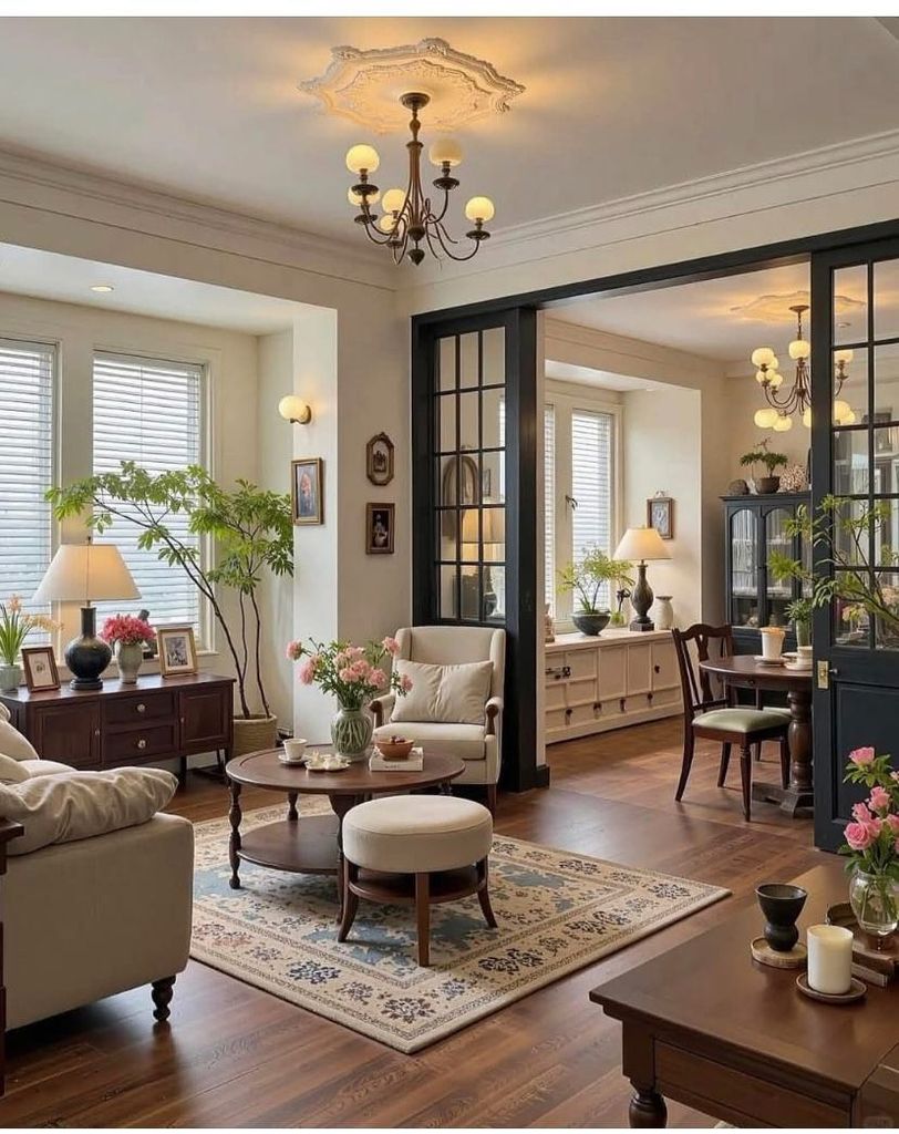 Hình ảnh gợi ý tham khảo phong khách tân cổ điển nhẹ nhàng