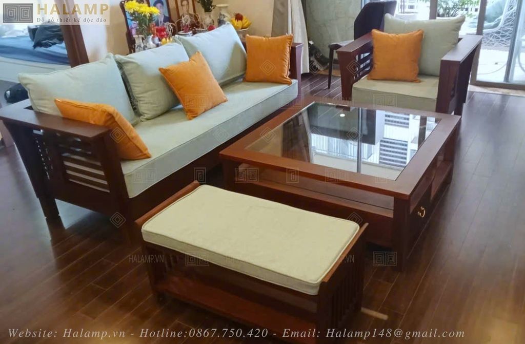 Bộ ghế sofa gỗ gụ grand bois