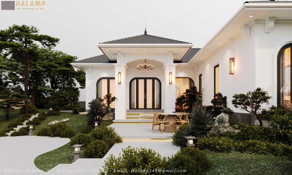 Phương án kiến trúc nhà vườn ở quê Việt