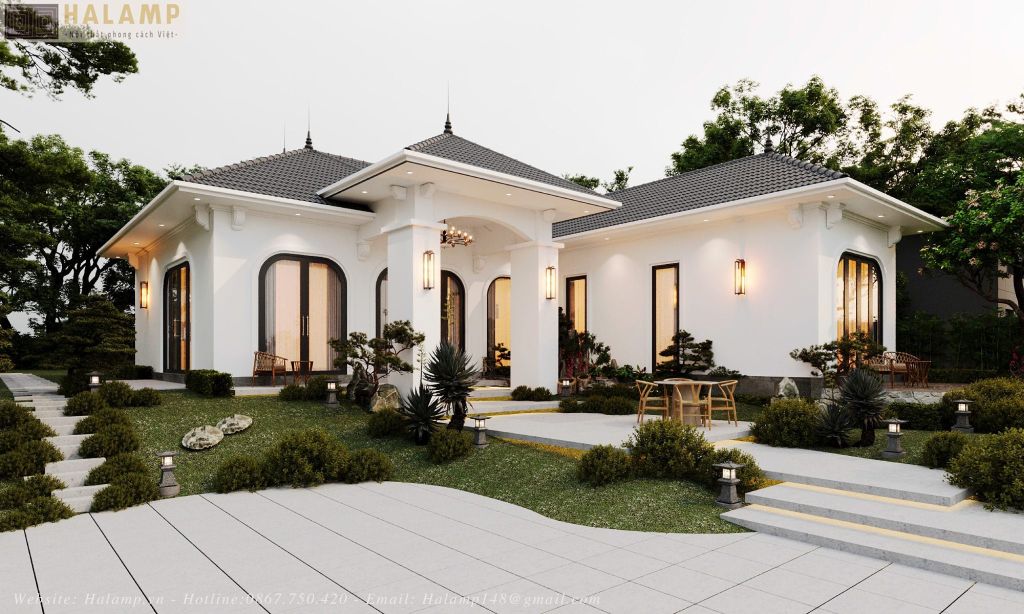 Phương án kiến trúc nhà vườn ở quê Việt