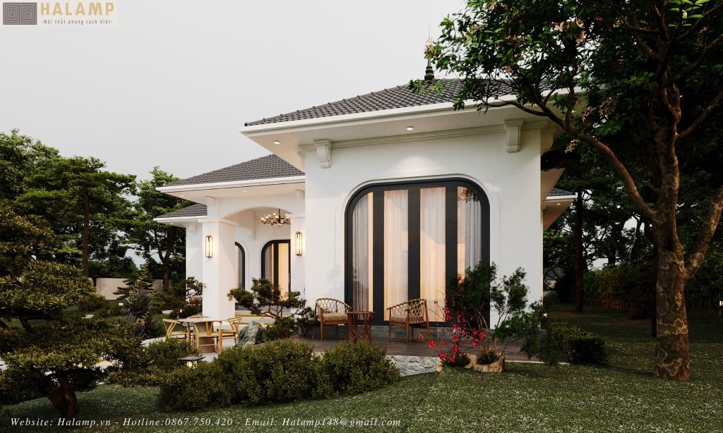 Phương án kiến trúc nhà vườn ở quê Việt
