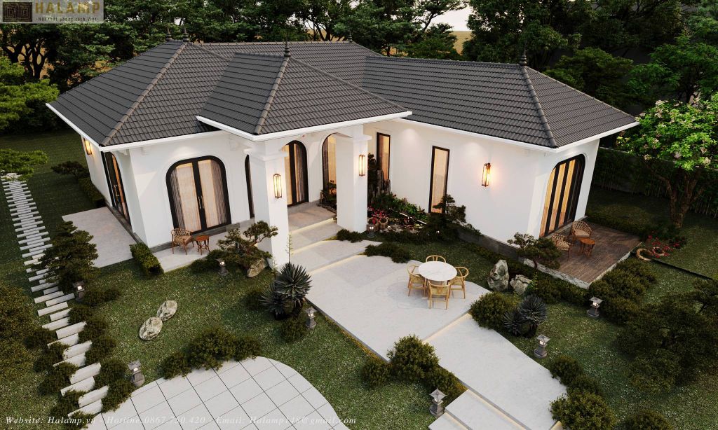 Phương án kiến trúc nhà vườn ở quê Việt