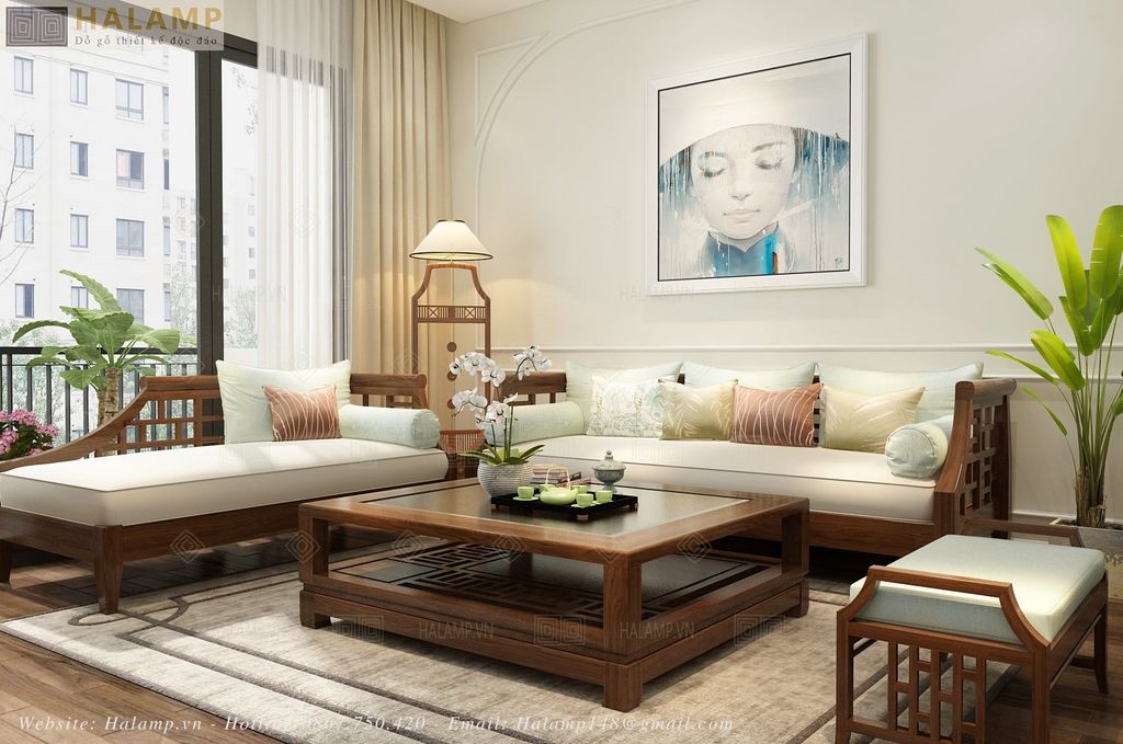 Mẫu sofa grandbois phù hợp nội thất indochine