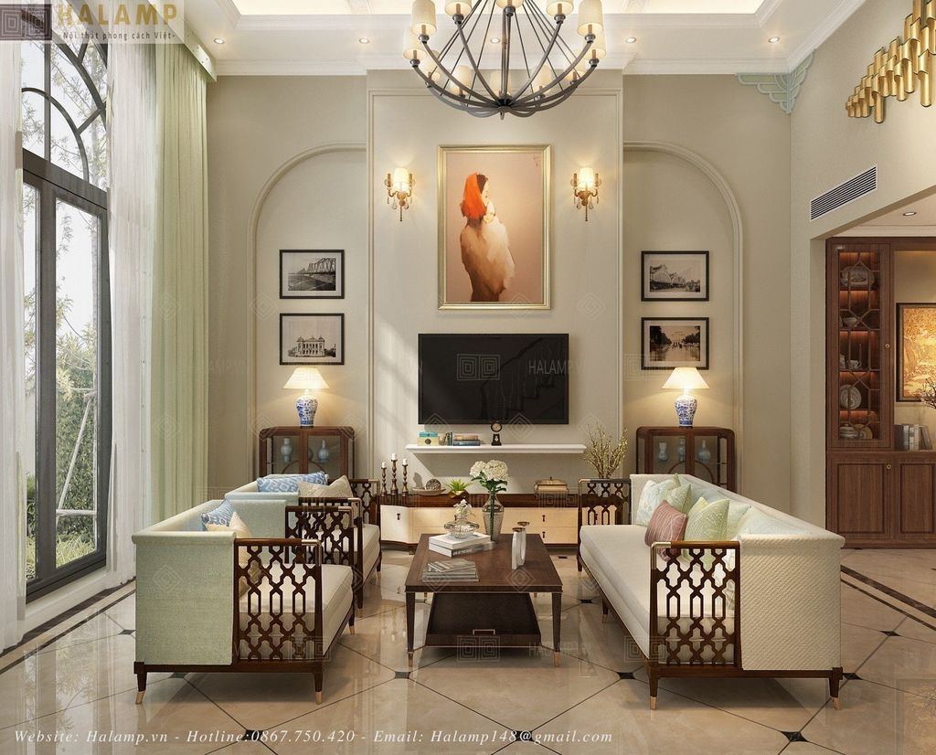 Mẫu sofa hãng caracole phù hợp nội thất indochine