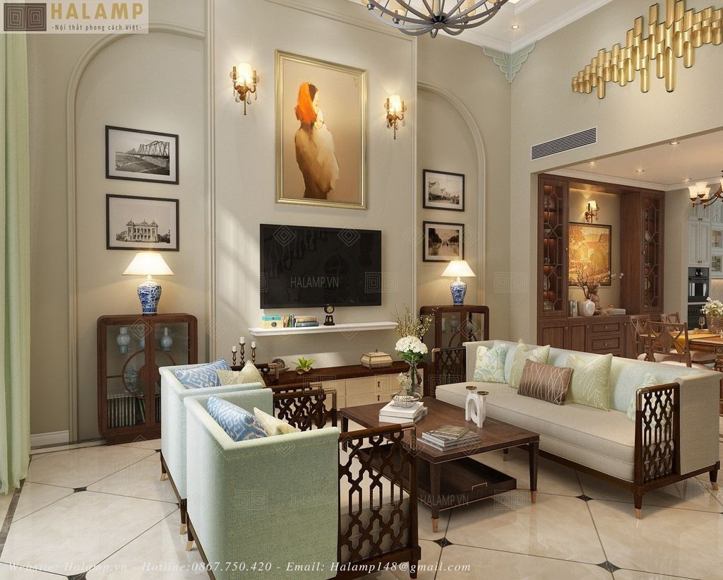 Mẫu sofa hãng caracole phù hợp nội thất indochine