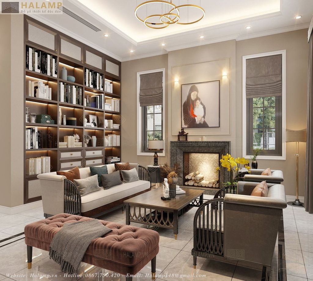 Mẫu sofa hãng caracole phù hợp nội thất indochine