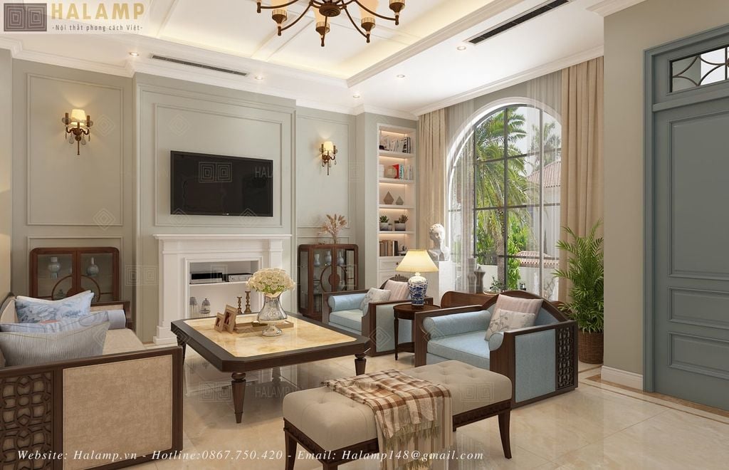 Mẫu sofa indochine hiện đại