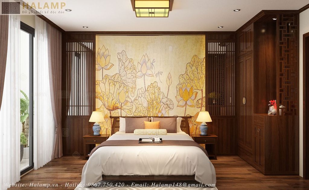 Thiết kế phòng ngủ phong cách Việt