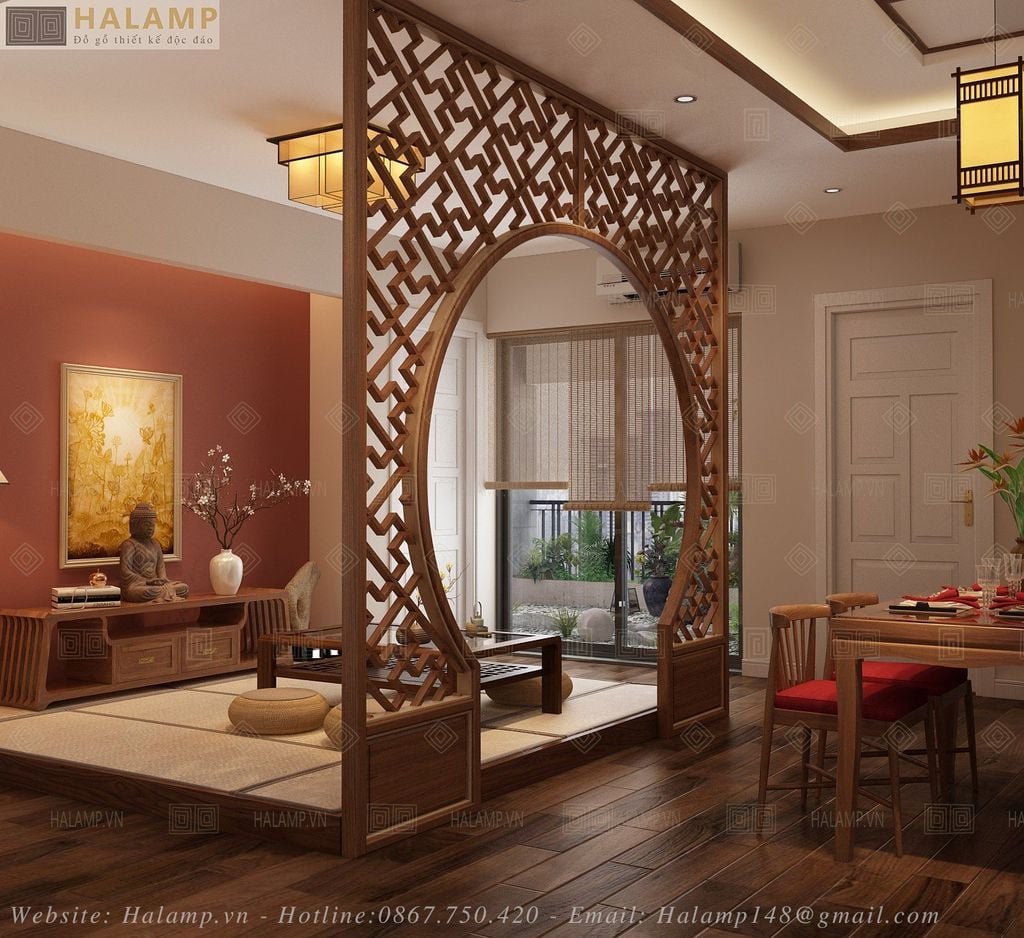 Thiết kế phòng trà thiền kết hợp không gian sinh hoạt