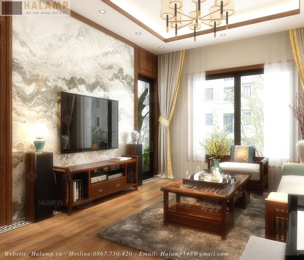 Hình ảnh thiết kế phòng khách chung cư gần gũi