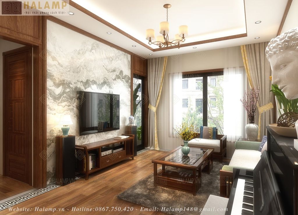 Hình ảnh thiết kế phòng khách chung cư gần gũi