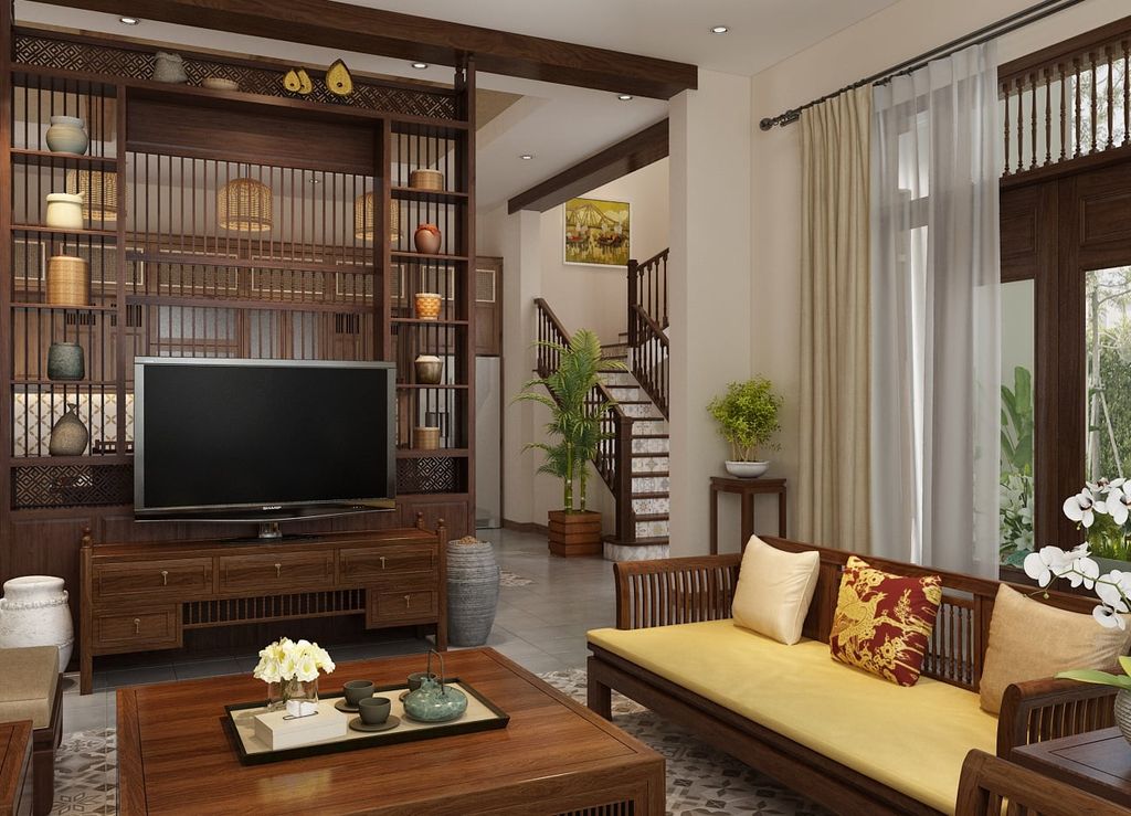 Thiết kế nội thất biệt thự ở quê