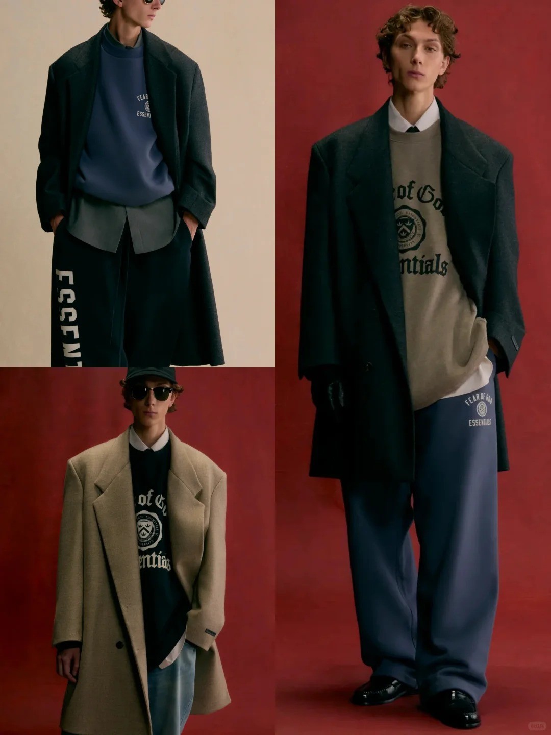 Phong cách smart-casual với sweatshirt và áo khoác dạ