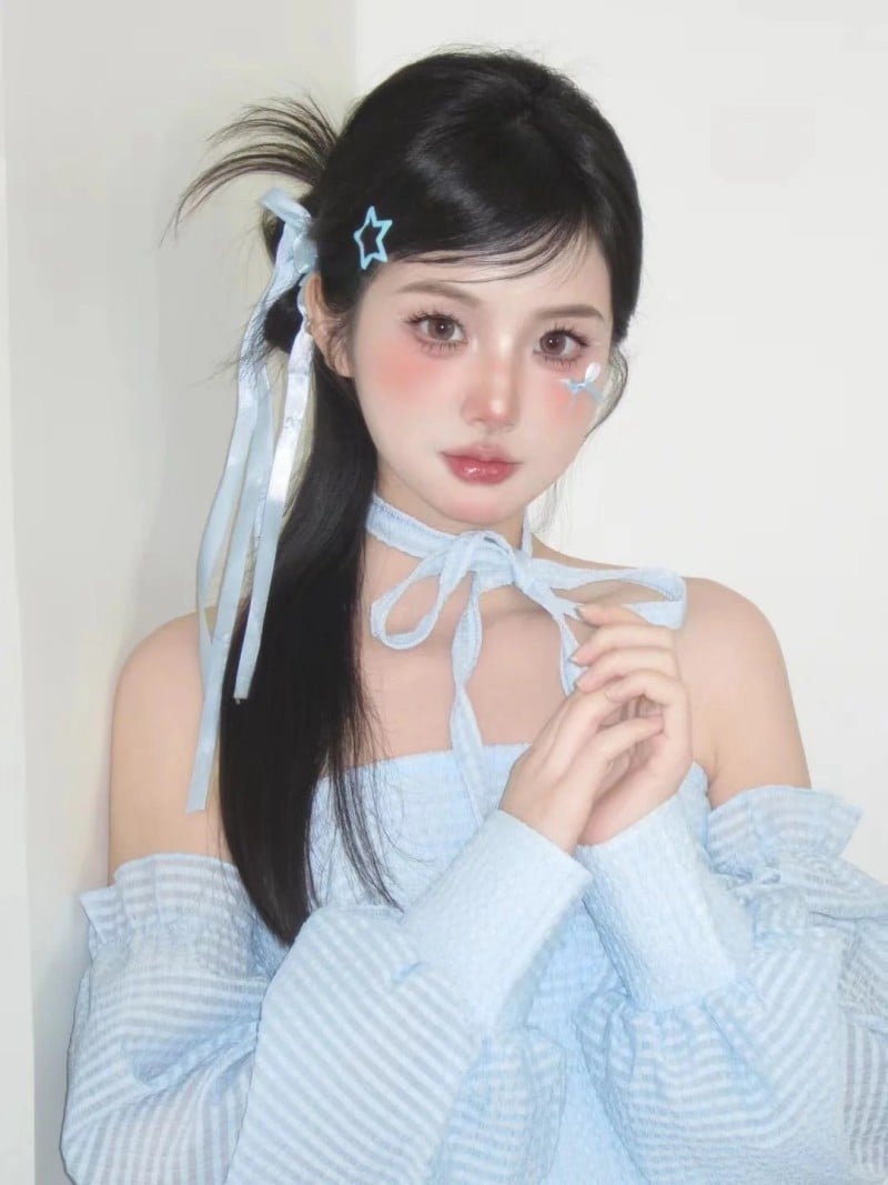 tóc mái cho mặt tròn trán cao