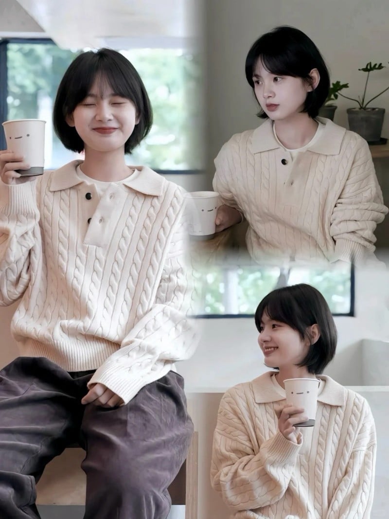 tóc mái cho mặt tròn trán cao