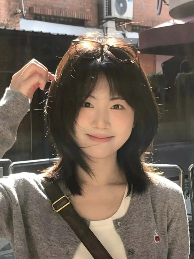 tóc mái cho mặt tròn trán cao