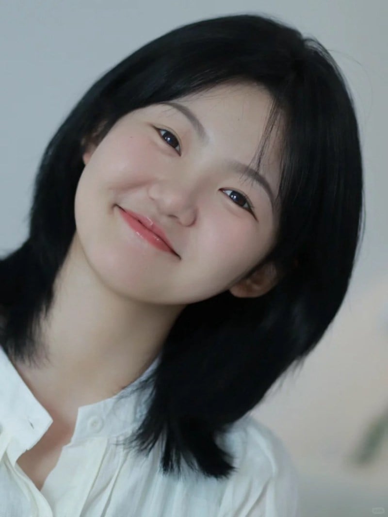 tóc mái cho mặt tròn trán thấp