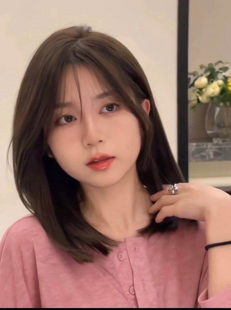 tóc mái cho mặt tròn trán thấp