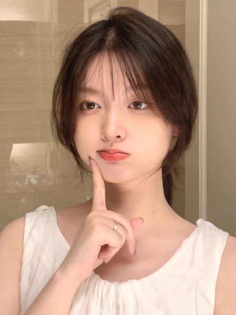 tóc mái cho mặt tròn trán thấp