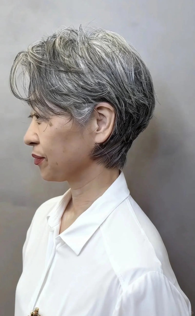 kiểu tóc cho người già 70 tuổi