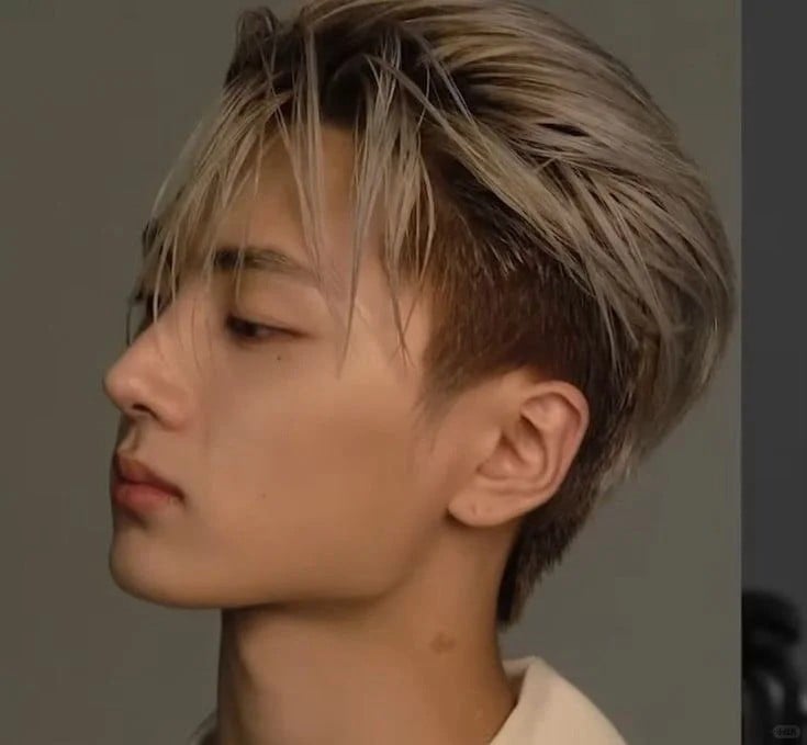 tóc ngắn cho trán cao nam