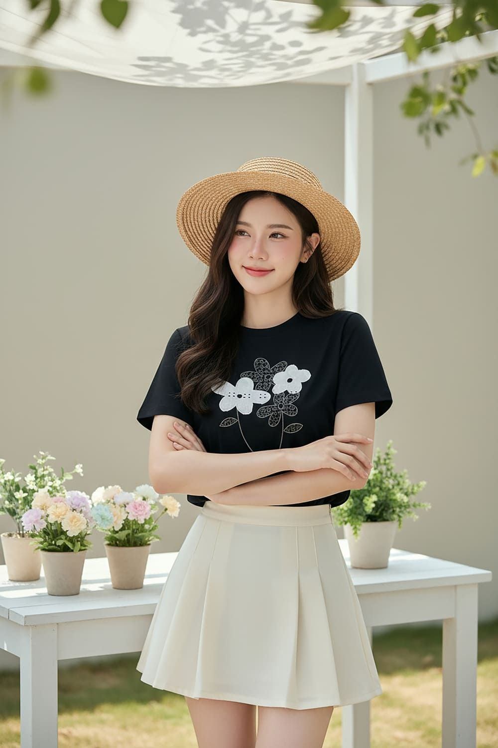 đi đầm sen mặc gì