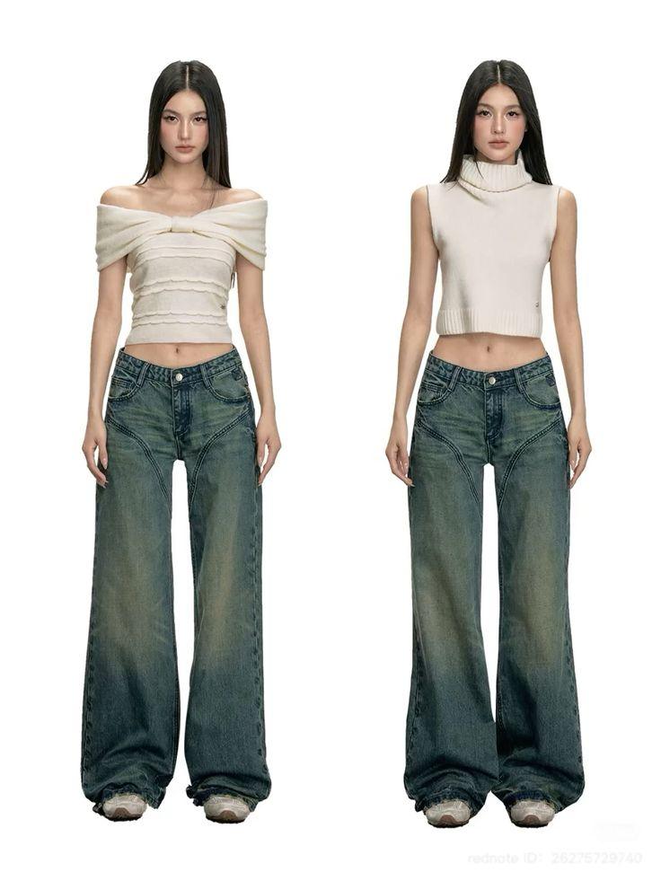 áo croptop mặc với quần gì