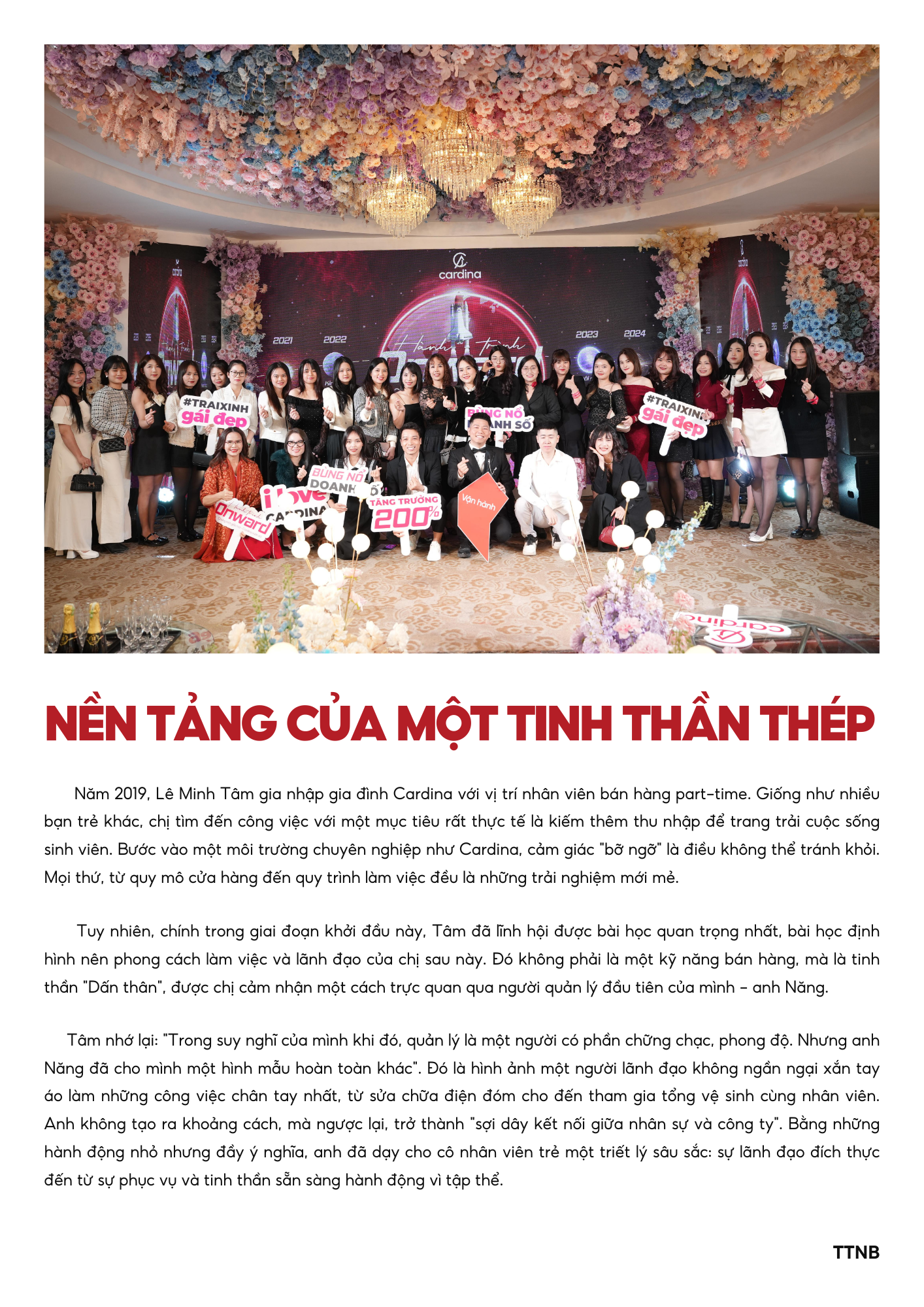 HÀNH TRÌNH TÔI LUYỆN BẢN LĨNH CỦA NỮ CHIẾN BINH CARDINA