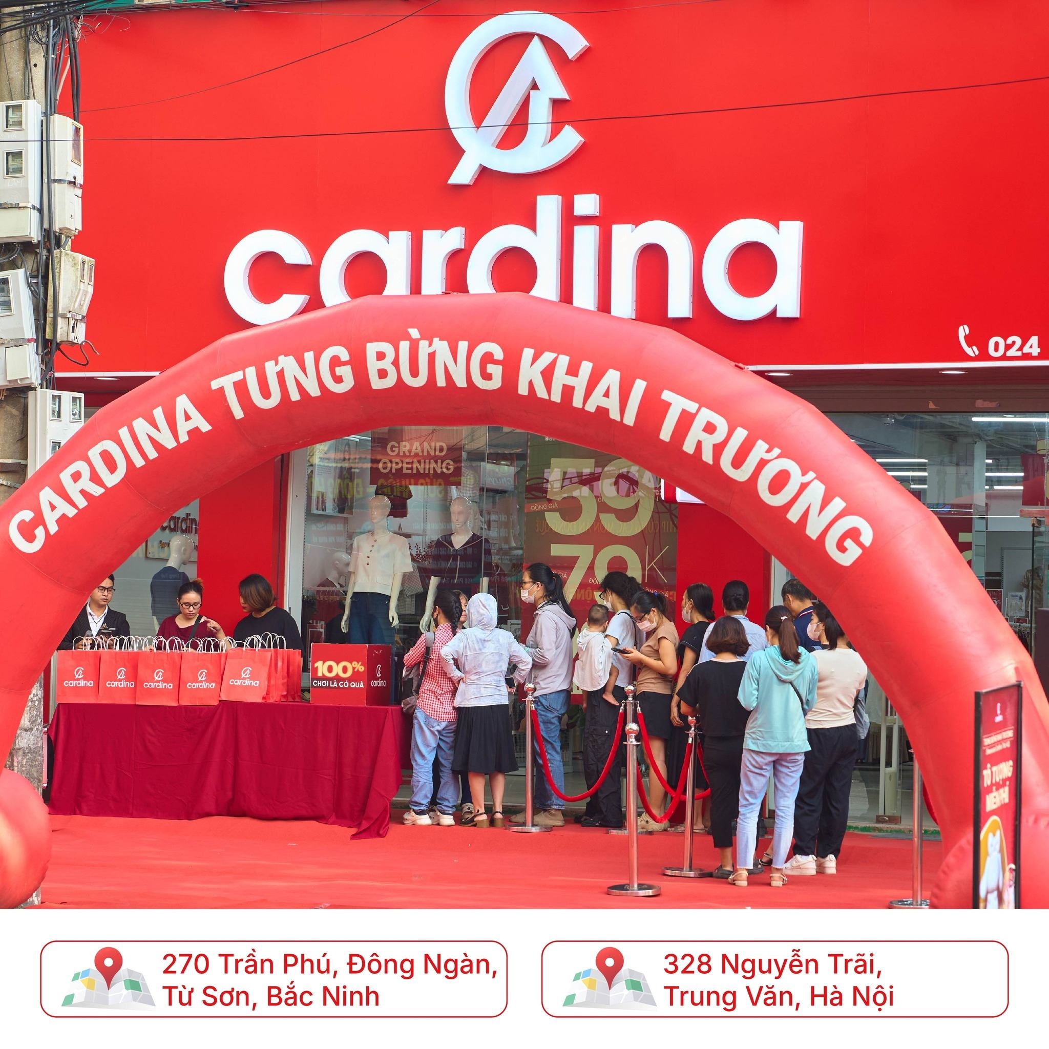 CARDINA ĐỒNG LOẠT KHAI TRƯƠNG 5 SHOWROOM MỚI